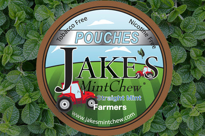 tobacco mint pouches Chewing Alternative and Long Cut Jake's Chew lasting up to 30 minutes. TeaZa Power Mint Nicotine-Free
