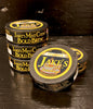 Stacked cans of Jake's Mint Chew Bold Brew pouches with a close-up of one can in the foreground, promoting a tobacco-free and nicotine-free coffee-flavored alternative